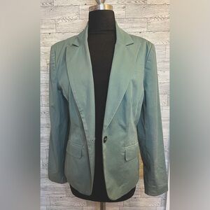 Merona Women's Sage Fully Lined Long Sleeve Blazer, Size Small